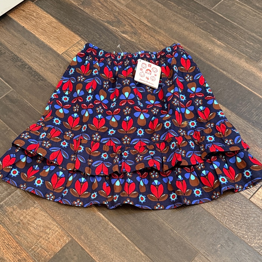 Hanna Andersson Tiered Corduroy Skirt